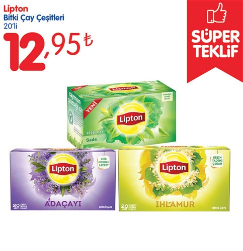 Lipton Bitki Çay Çeşitleri 20'li image