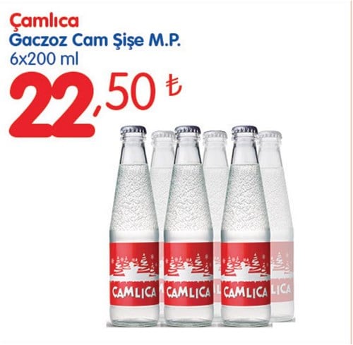 Çamlıca Gaczoz Cam Şişe M.P. 6x200 ml image