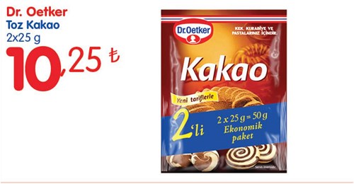 Dr. Oetker Toz Kakao 2x25 g image