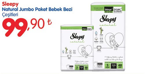 Sleepy Natural Jumbo Paket Bebek Bezi Çeşitleri image