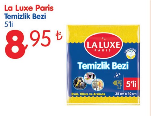 La Luxe Paris Temizlik Bezi 5'li image