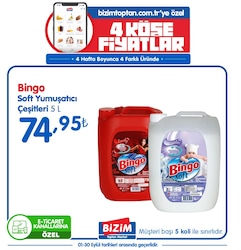 Bingo Soft Yumuşatıcı 5 L Çeşitleri image