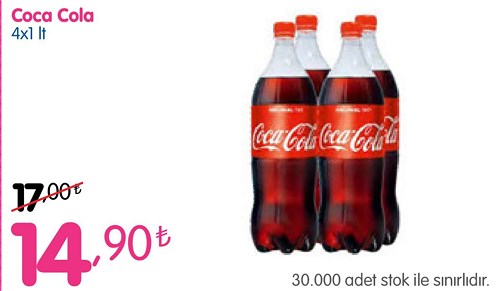 Coca Cola 4x1 lt image