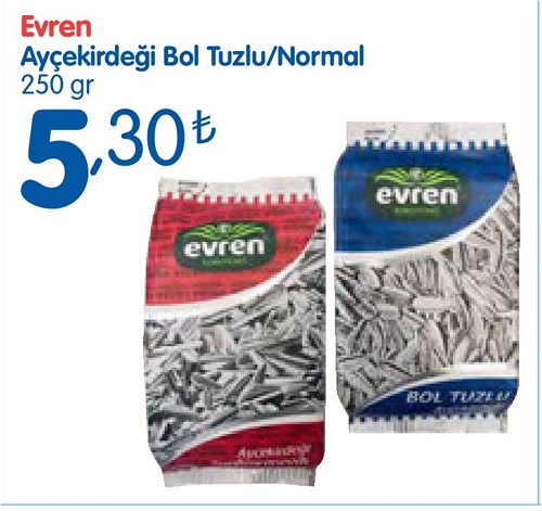 Evren Ayçekirdeği Bol Tuzlu/Normal 250 gr image