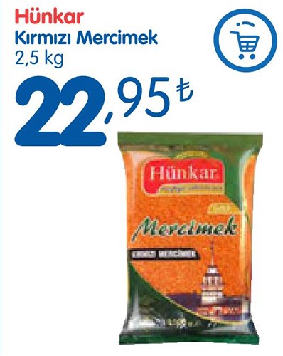 Hünkar Kırmızı Mercimek 2,5 kg image