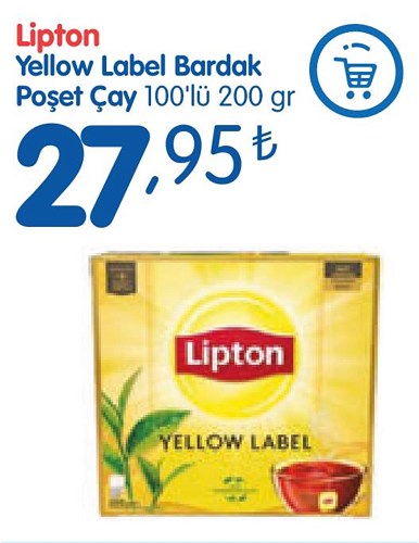 Lipton Yellow Label Bardak Poşet Çay 100'lü 200 gr image