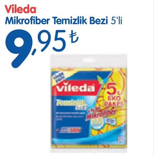 Vileda Mikrofiber Temizlik Bezi 5'li image