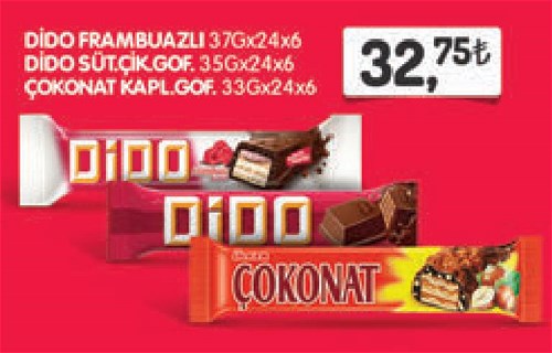 Ülker Dido Gofret Çeşitleri 37 gx24x6 image