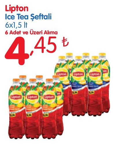 Lipton Ice Tea Şeftali 6x1,5 lt 6 Adet ve Üzeri Alımına image