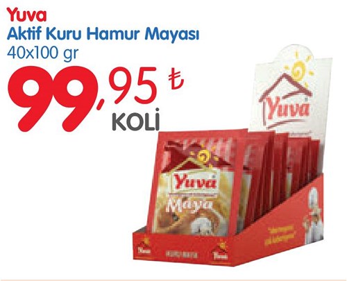 Yuva Aktif Kuru Hamur Mayası 40x100 gr image