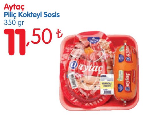 Aytaç Piliç Kokteyl Sosis 350 gr image