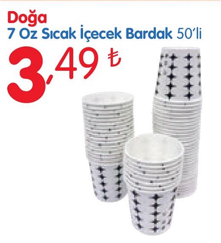 Doğa 7 Oz Sıcak İçecek Bardak 50'li image