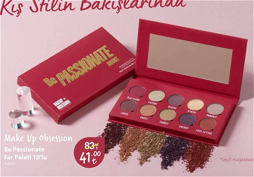 Make Up Obsession Be Passionate Far Paleti 10'lu image