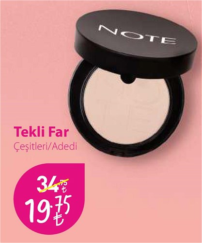 Note Tekli Far Çeşitleri/Adedi image