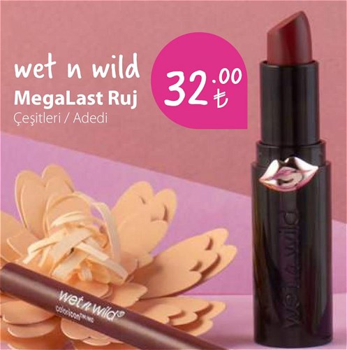 Wet n Wild Megalast Ruj Çeşitleri/Adedi + Dudak Kalemi Hediye image