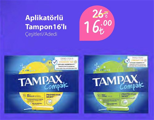 Aplikatörlü Tampon 16'lı Çeşitleri image