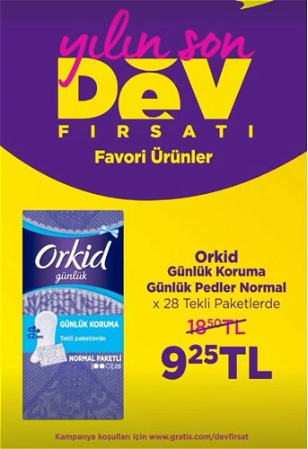 Orkid Günlük Koruma Günlük Pedler Normal x 28 Tekli Paketlerde image