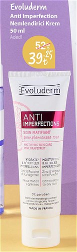 Evoluderm Anti Imperfection Nemlendirici Krem 50 ml image