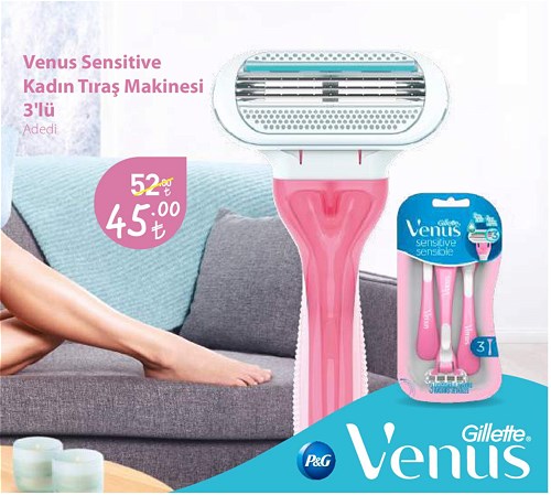 Gillette Venüs Sensitive Kadın Tıraş Makinesi 3'lü image