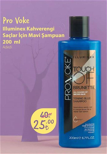 Pro Voke Illuminex Kahverengi Saçlar İçin Mavi Şampuan 200 ml image