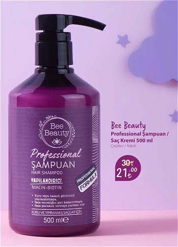 Bee Beauty Professional Şampuan / Saç Kremi 500 ml Çeşitleri / Adedi image