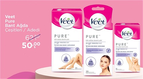 Veet Pure Bant Ağda Çeşitleri/Adedi image