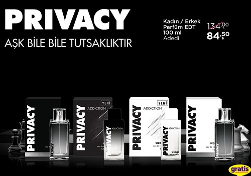 Privacy Kadın/Erkek Parfüm Edt 100 ml image