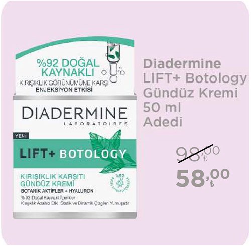 Diadermine Lift+Botology Gündüz Kremi 50 ml image
