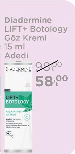 Diadermine Lift+Botology Göz Kremi 15 ml image