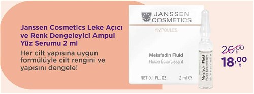 Janssen Cosmetics Leke Açıcı ve Renk Dengeleyici Ampul Yüz Serumu ml image