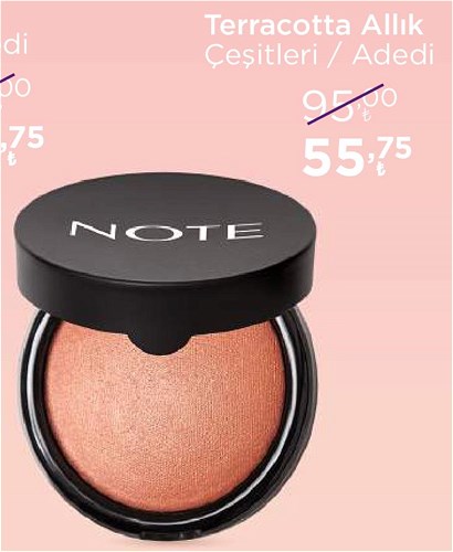 Note Terracotta Allık Çeşitleri/Adedi image