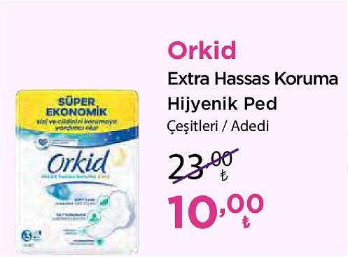 Orkid Extra Hassas Koruma Hijyenik Ped Çeşitleri / Adedi image