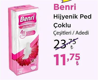 Benri Hijyenik Ped Çoklu Çeşitleri/Adet image