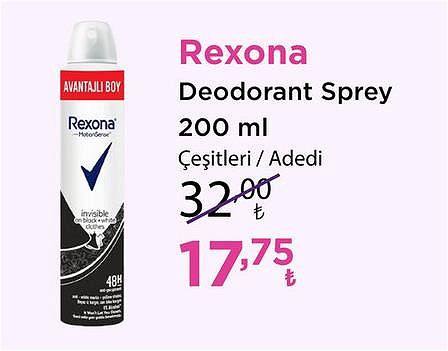 Rexona Deodorant Sprey 200 ml Çeşitleri/Adet image