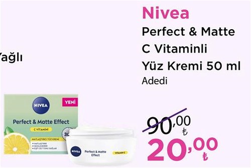 Nivea Perfect&Matte C Vitaminli Yüz Kremi 50 ml image