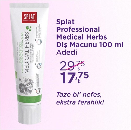 Splat Professional Medical Herbs Diş Macunu 100 ml image