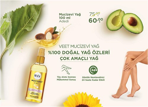 Veet Mucizevi Yağ 100 ml image