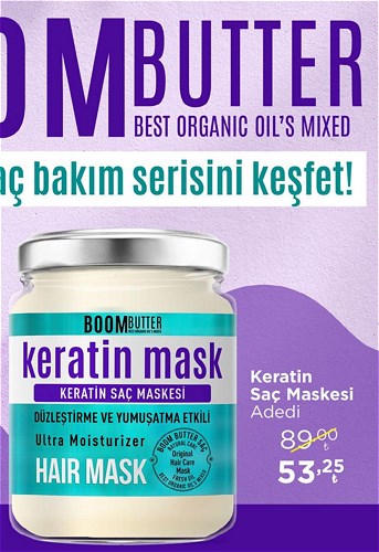 Boom Butter Keratin Saç Maskesi image