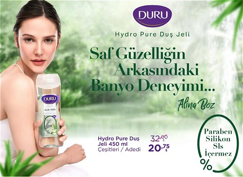 Duru Hydro Pure Duş Jeli 450 ml Çeşitleri/Adet image