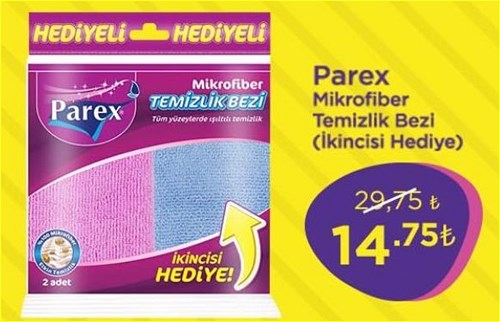 Parex Mikrofiber Temizlik Bezi(İkincisi Hediye) image