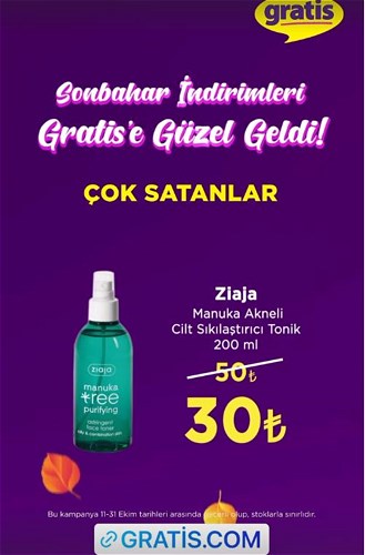 Ziaja Manuka Akneli Cilt Sıkılaştırıcı Tonik 200 ml image