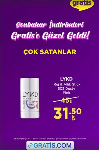 Gratis LYKD Ruj&Allık Stick 503 Dusty Pink