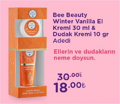 Bee Beauty Winter Vanilla El Kremi 30 ml&Dudak Kremi 10 gr image