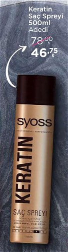 Syoss Keratin Saç Spreyi 500 ml image