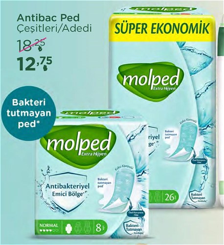 Molped Antibac Ped Çeşitleri/Adedi image