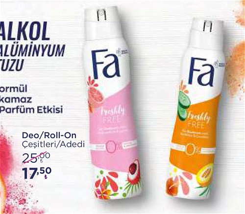 Fa Deo/Roll-On Çeşitleri/Adedi image