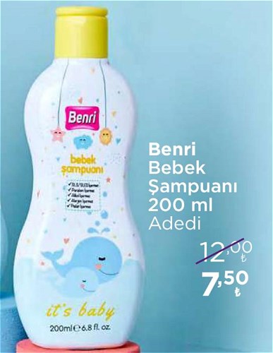 Benri Bebek Şampuanı 200 ml image