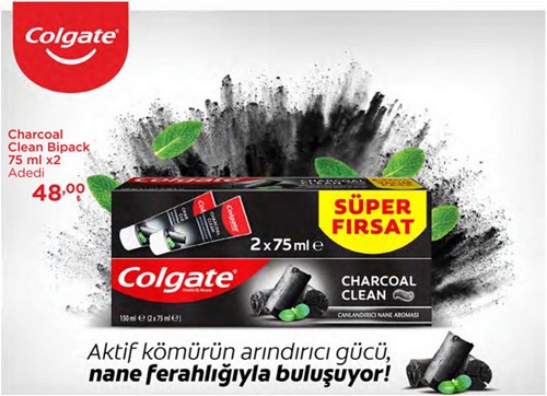 Colgate Charcoal Clean Bipack 75 mlx2 image