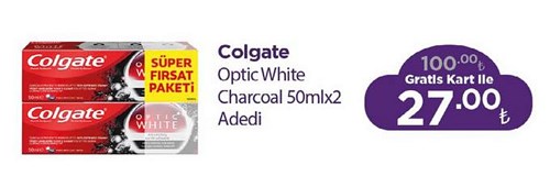 Colgate Optic White Charcoal 50mlx2  image