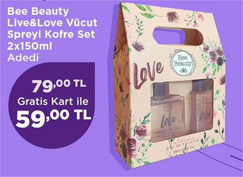 Bee Beauty Live&Love Vücut  Spreyi Kofre Set 2x150 ml image